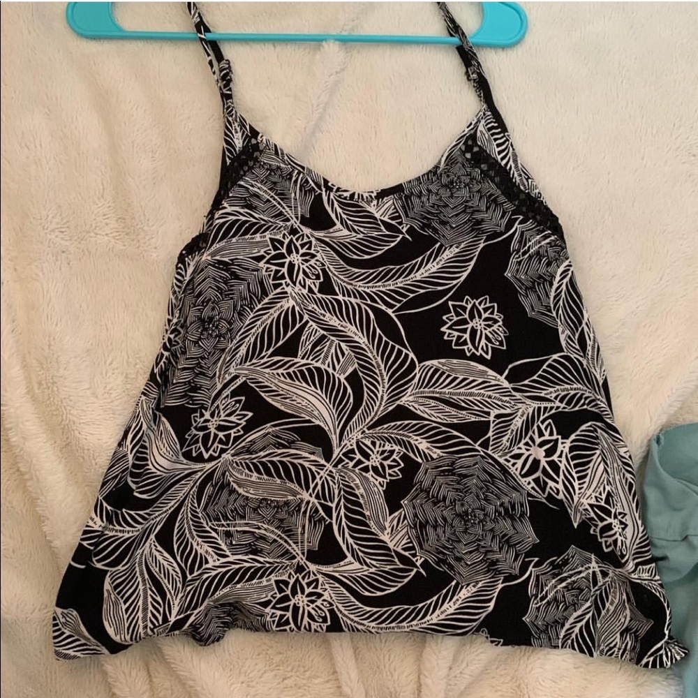 Flower print tank